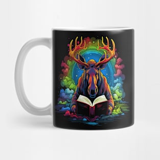 Moose Reads Book Mug